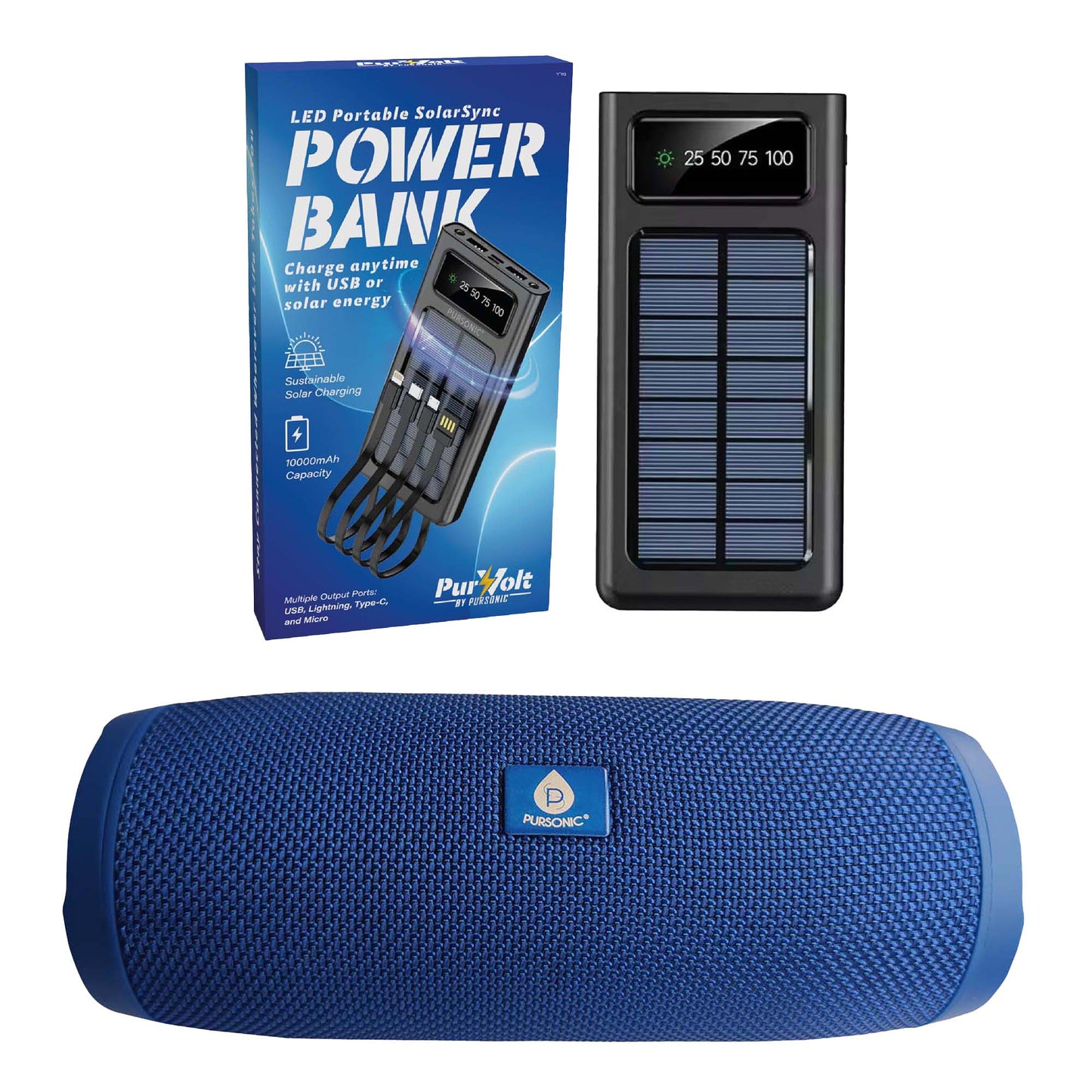 βοΈππΆ Pursonic Adventure Travel Bundle: Stay Charged, Entertained, and Ready for Anything!
