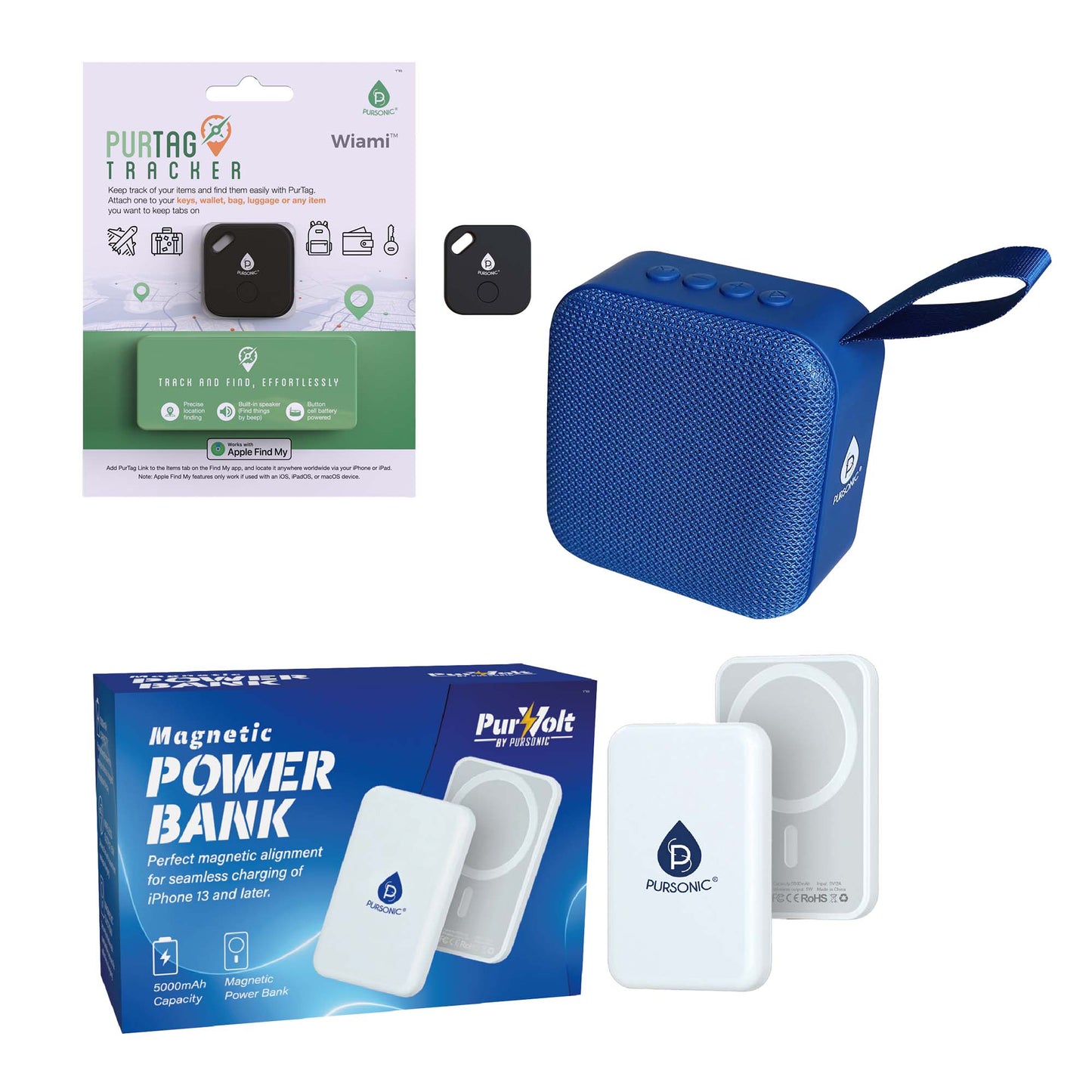 βοΈππ΅ Pursonic Travel Essentials Bundle: Stay Connected, Secure, and Entertained on the Go! π¦π§³